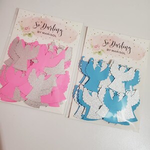 Angel confetti, Baptism confetti, Christening confetti, boy and girl angel confetti, party decorations, baptism party decor, first communion