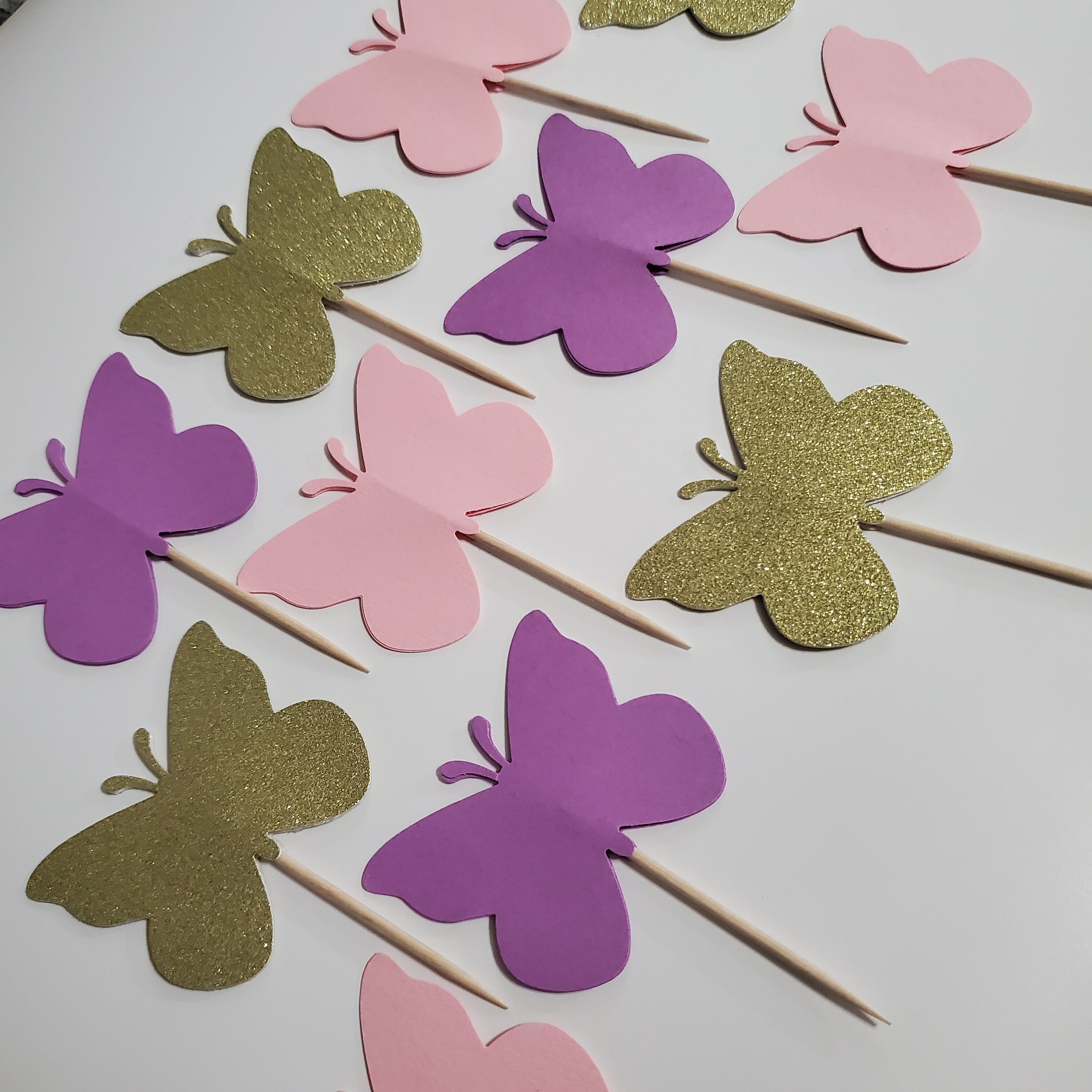 Butterfly Cupcake Toppers, Butterfly Kisses Party, Butterfly Party