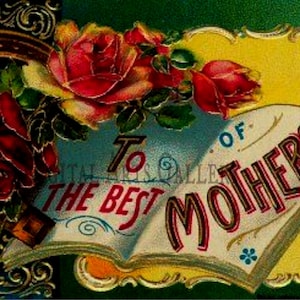 Zum Besten von Mütter, Vintage Muttertag, Digital Download, Bild