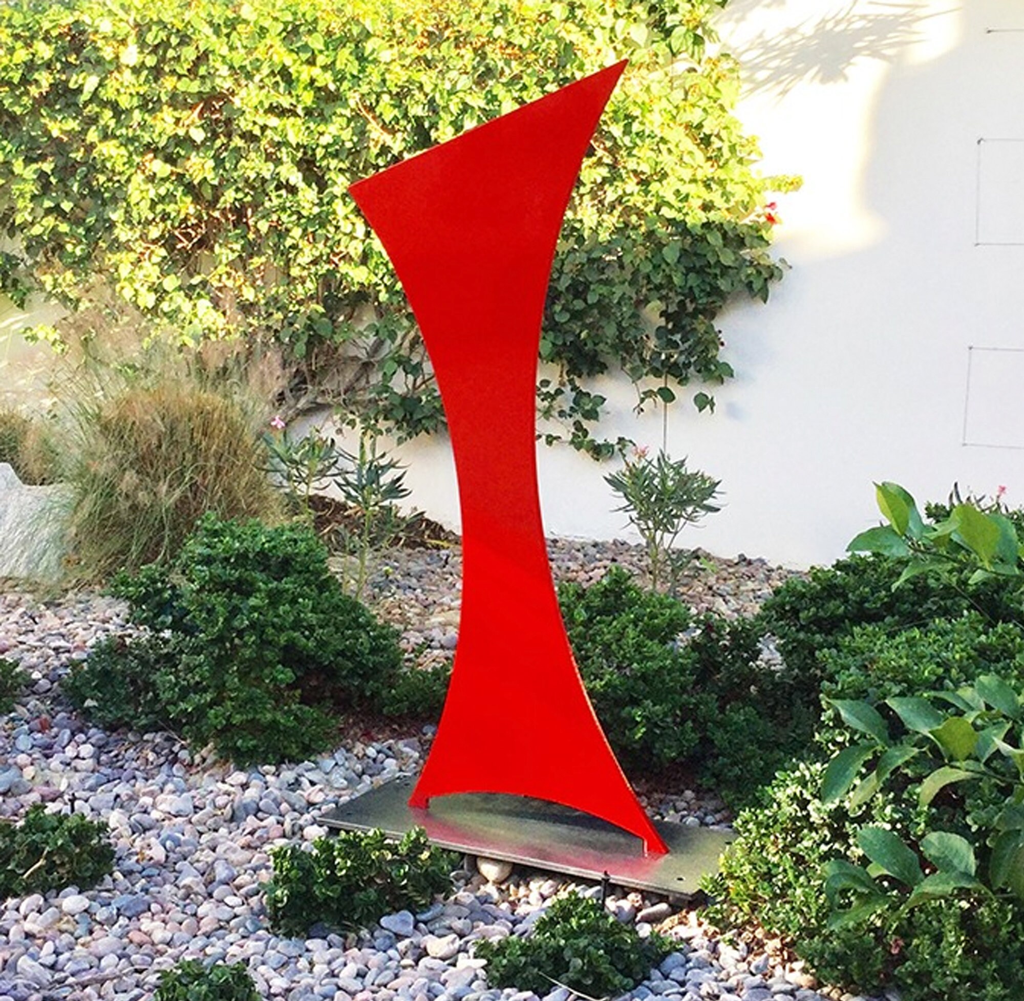 Modern Outdoor Sculpture leap Powdercoated Steel Etsy