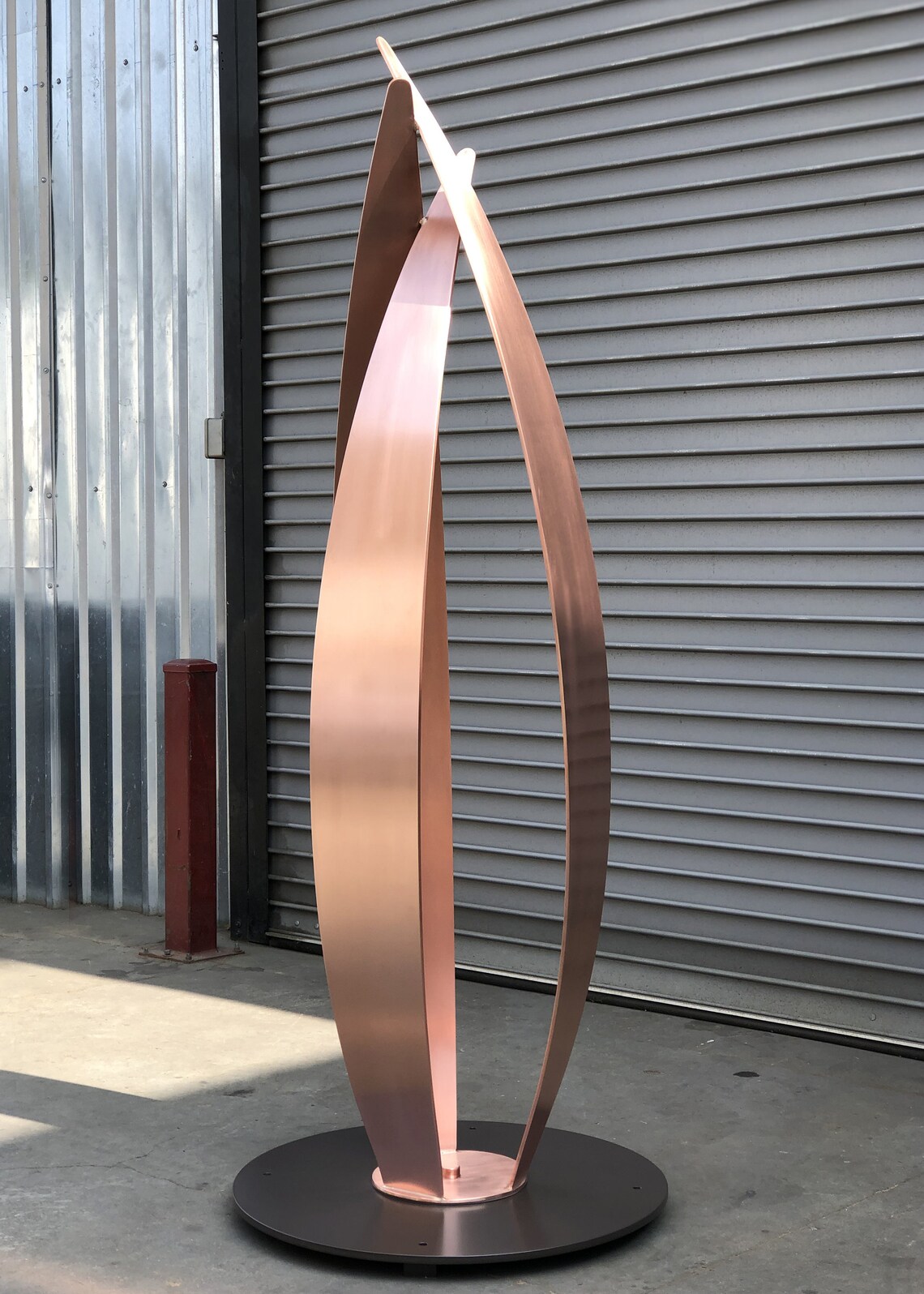 Modern Outdoor Sculpture flight, Solid Copper Etsy