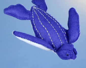 DIY Felt Hand Stitching Stuffed Animal Kit Leatherback Sea Turtle