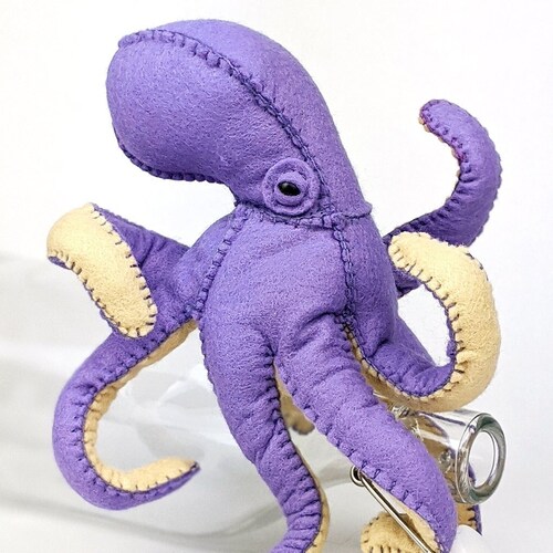 DIY Felt Hand Stitching Stuffed Animal Kit Octopus Etsy