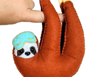 Sleepy Sloth Hand Stitching Felt Kit