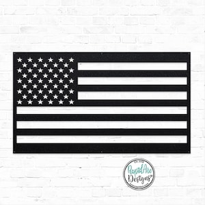 Metal American Flag | American Flag Sign | Man Cave | Patriotic Decor | 4th of July | Made in the USA | American Flag | USA Themed Gift