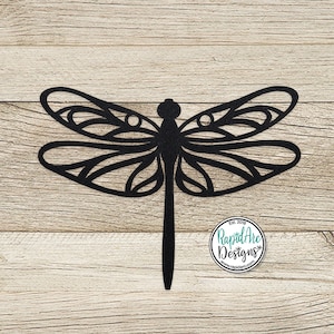 Metal Dragonfly Wall Ornament | Metal Dragonfly Garden Art | Indoor Outdoor Decor | Metal Dragonfly