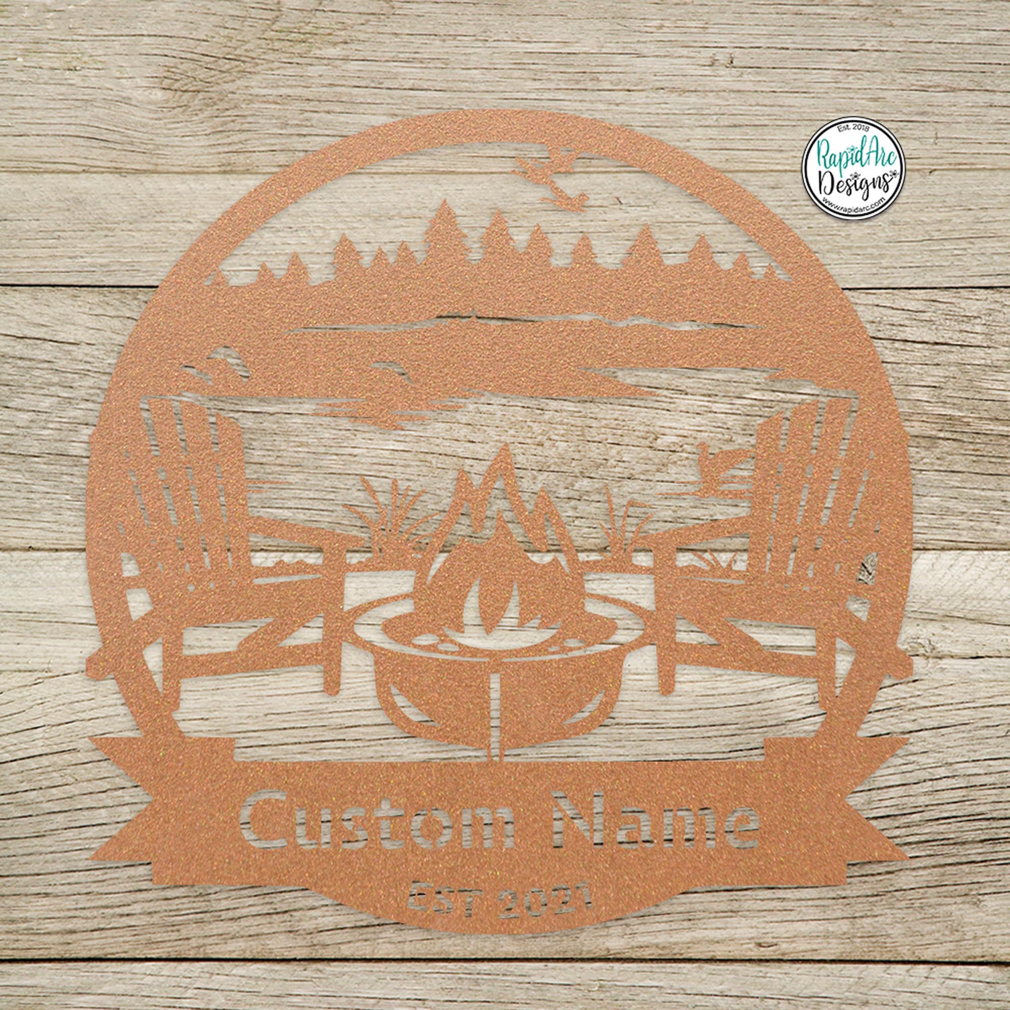 Custom Metal Signs Custom Metal Campfire Sign With Stakes, Personalized  Personalized Signs, image size:2000x2000