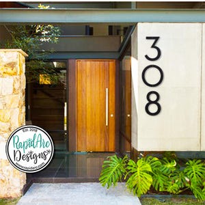 Extra Large Metal Address Numbers | Up To 36&quot; Inch Individual Numbers | Oversized Address Numbers | Modern Deco Font Metal Numbers