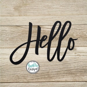 Hello Metal Word | Hello Sign | Home Wall Decor | Hello Welcome Sign | Housewarming Gift | Outdoor Decor | Porch Sign | Gift For The Home