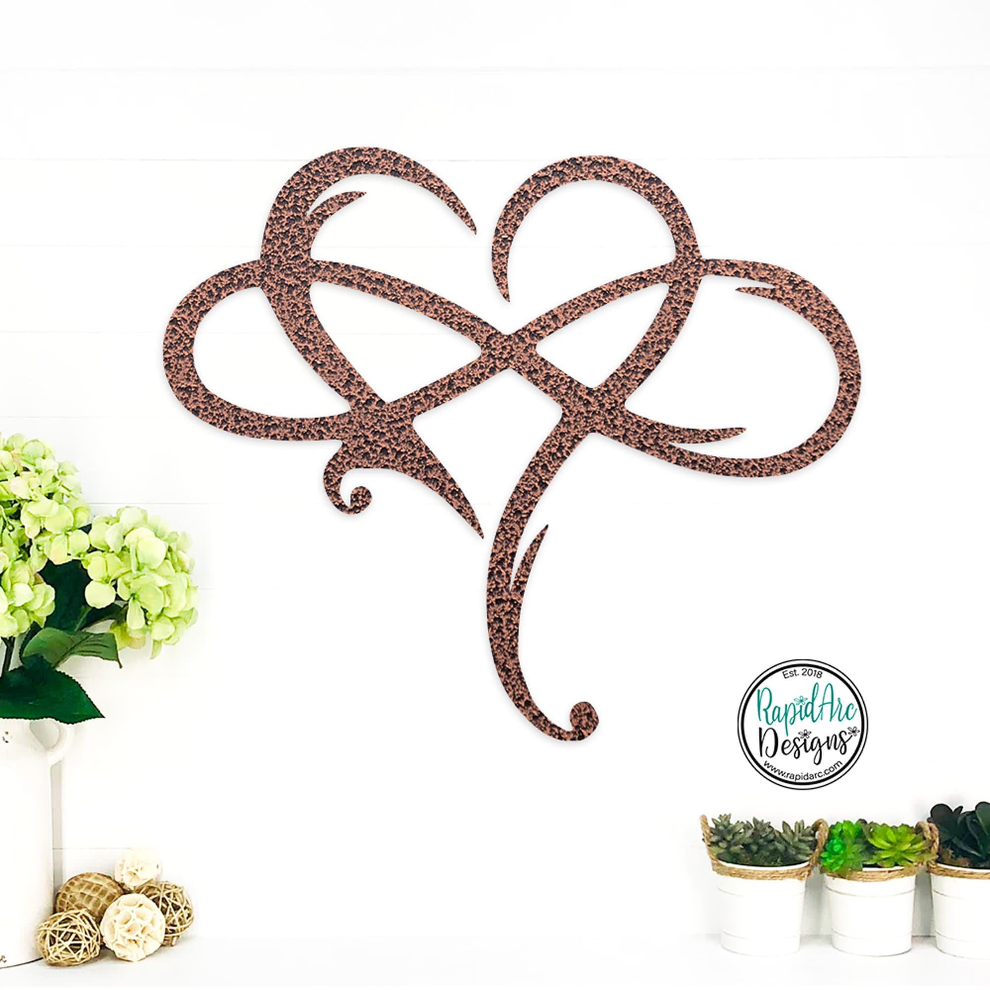 Infinity Heart Metal Wall Art | Powder Coated Steel Sign - Etsy Infinity Heart Metal Wall Art | Powder Coated Steel Sign - Etsy