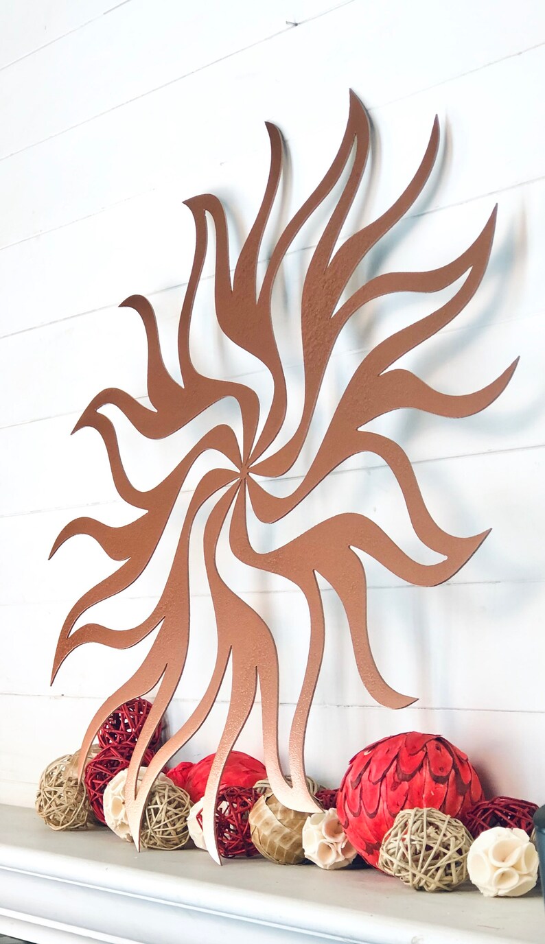 Brilliant SUNBURST Metal Art Sun Laser Cut Artisan Crafted Etsy