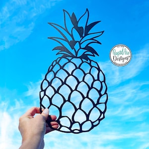 Metal PINEAPPLE Wall Decor | Coastal Decor | Beach Lake House Decor | Pool Decor | Tropical Pineapple Art Wall Hanging | Nautical Decor