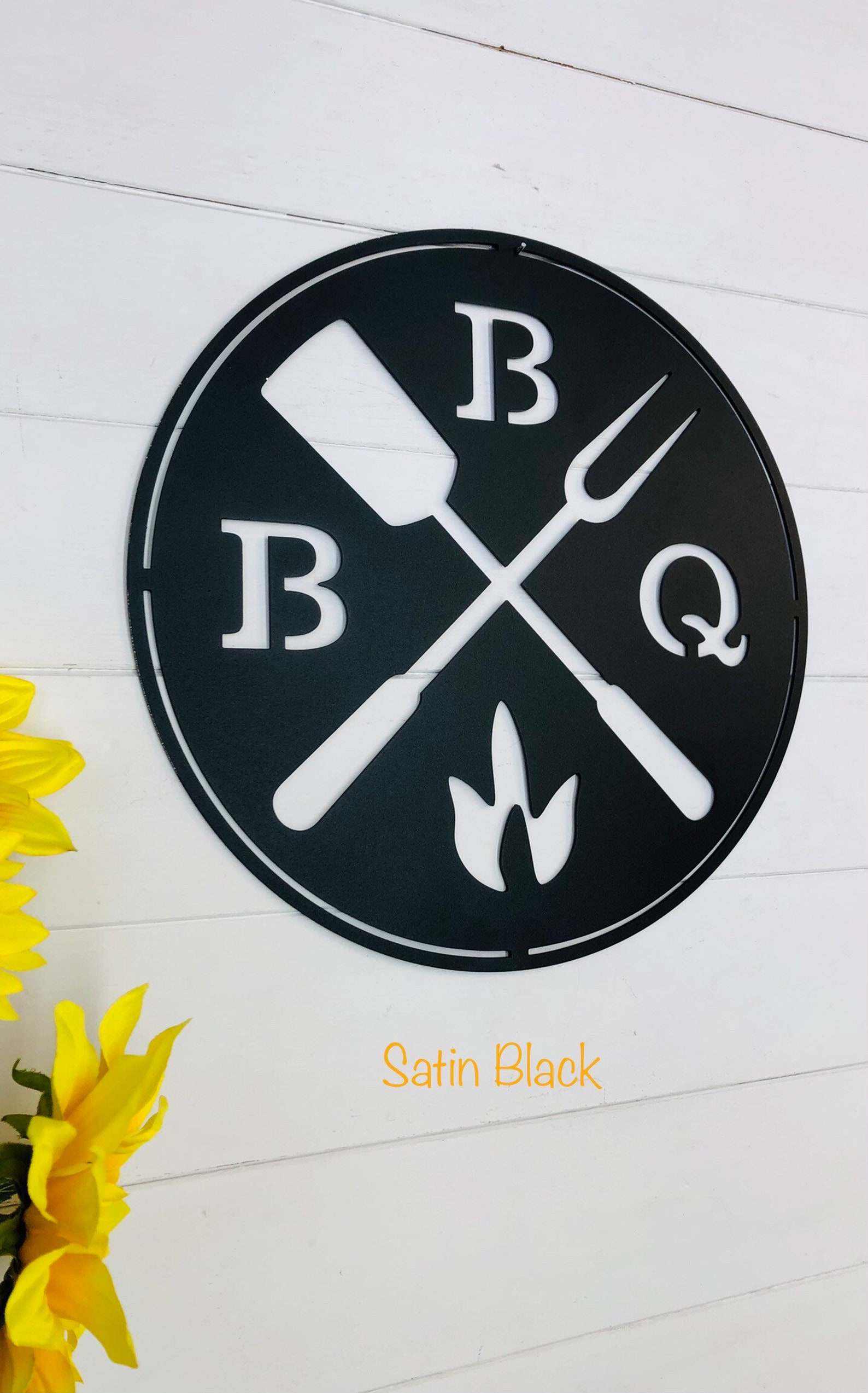 BBQ Metal Sign Outdoor Kitchen Metal Sign BBQ Grill Sign Etsy