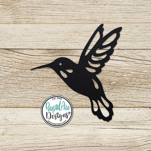 Metal Hummingbird Wall Art | Powder Coat Garden Decor