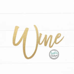 Wine Metal Word | Wine Sign | Home Wall Decor | Metal Wall Art | Wine Lover Gift | Kitchen Wall Decor | BFF Gift | Vino Sign
