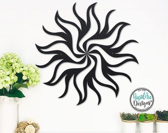 Brilliant SUNBURST Metal Sun | Indoor or Outdoor Decor | The ORIGINAL Sunburst Design | Home Wall Decor | Mid Century Modern Metal Art
