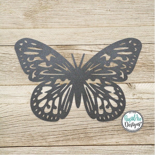 MONARCH Butterfly Metal Wall Art | Patio Decor | Garden Art | Butterfly Lover Gift | Bedroom Decor | Butterfly Sign | Monarch