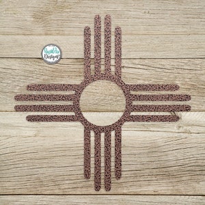 ZIA Sun Metal Wall Art Outdoor Patio Decor New Mexico Pueblo Zia Sun Metal Sun Home Decor Gift of Sun COPPER VEIN