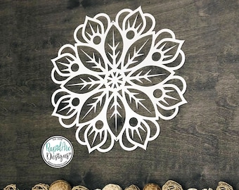 MANDALA FLOWER Metal Wall Hanging | Mandala Metal Art | Flower Metal Art | Metal Wall Decor | Custom Metal Sign | Mandala Flower Style 1