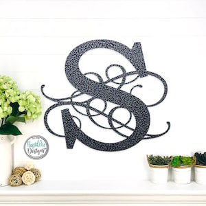 Metal Letter Outdoor Monogram | Metal Wall Decor | Monogram Sign | Family Monogram Initial |  Wedding Gift | Custom Home Monogram Decor