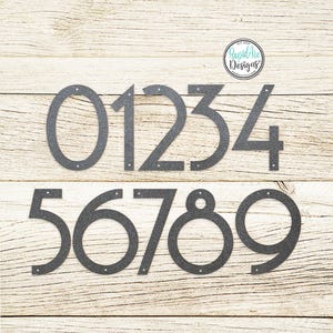Extra Large Modern Metal Address Numbers - up to 36 Inch - Etsy