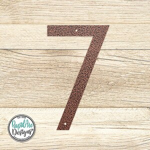 Large Modern Metal Address Numbers | Deco Font, Powder Coated Steel - Etsy
