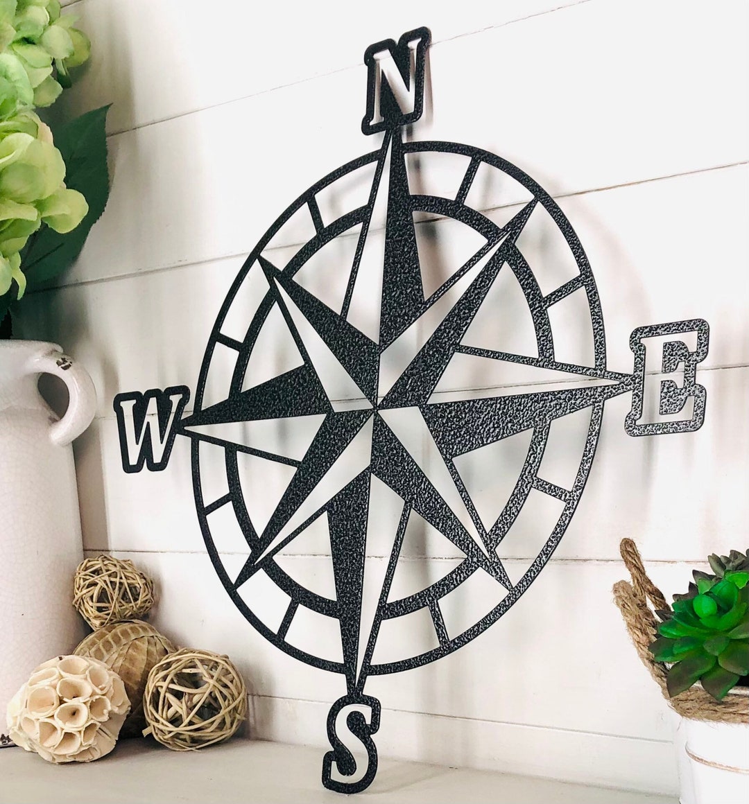 COMPASS Rose Metal Wall Art Nautical Compass Nautical Wall Art Outdoor