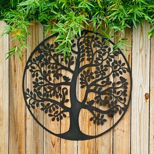 Tree of Life With BIRDS Metal Wall Hanging Family Tree Custom Metal Art ...