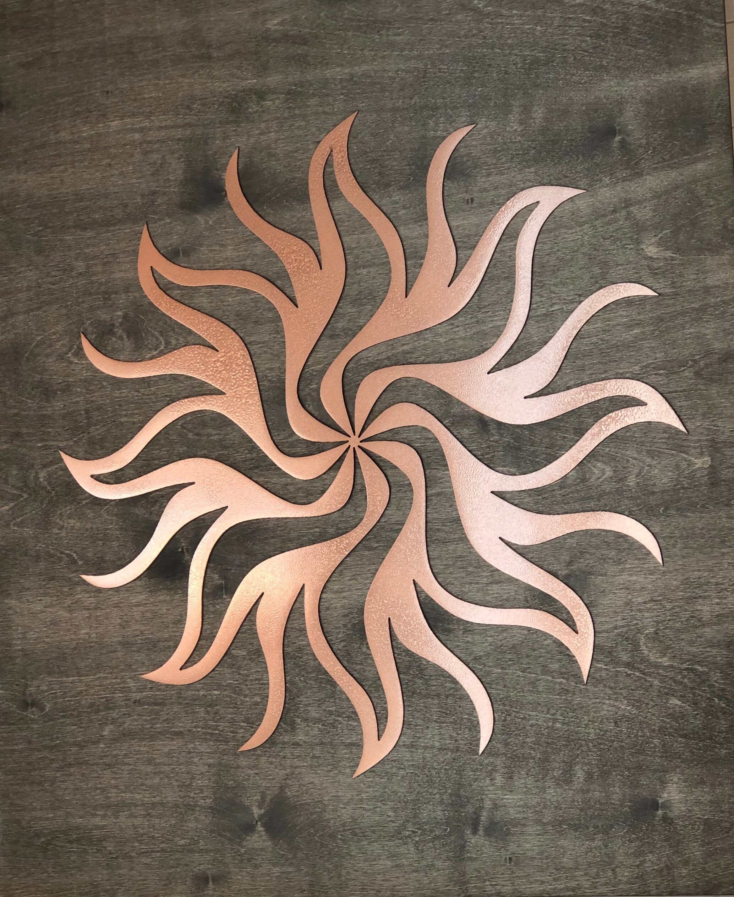 Brilliant SUNBURST Metal Art Sun Laser Cut Artisan Crafted Etsy