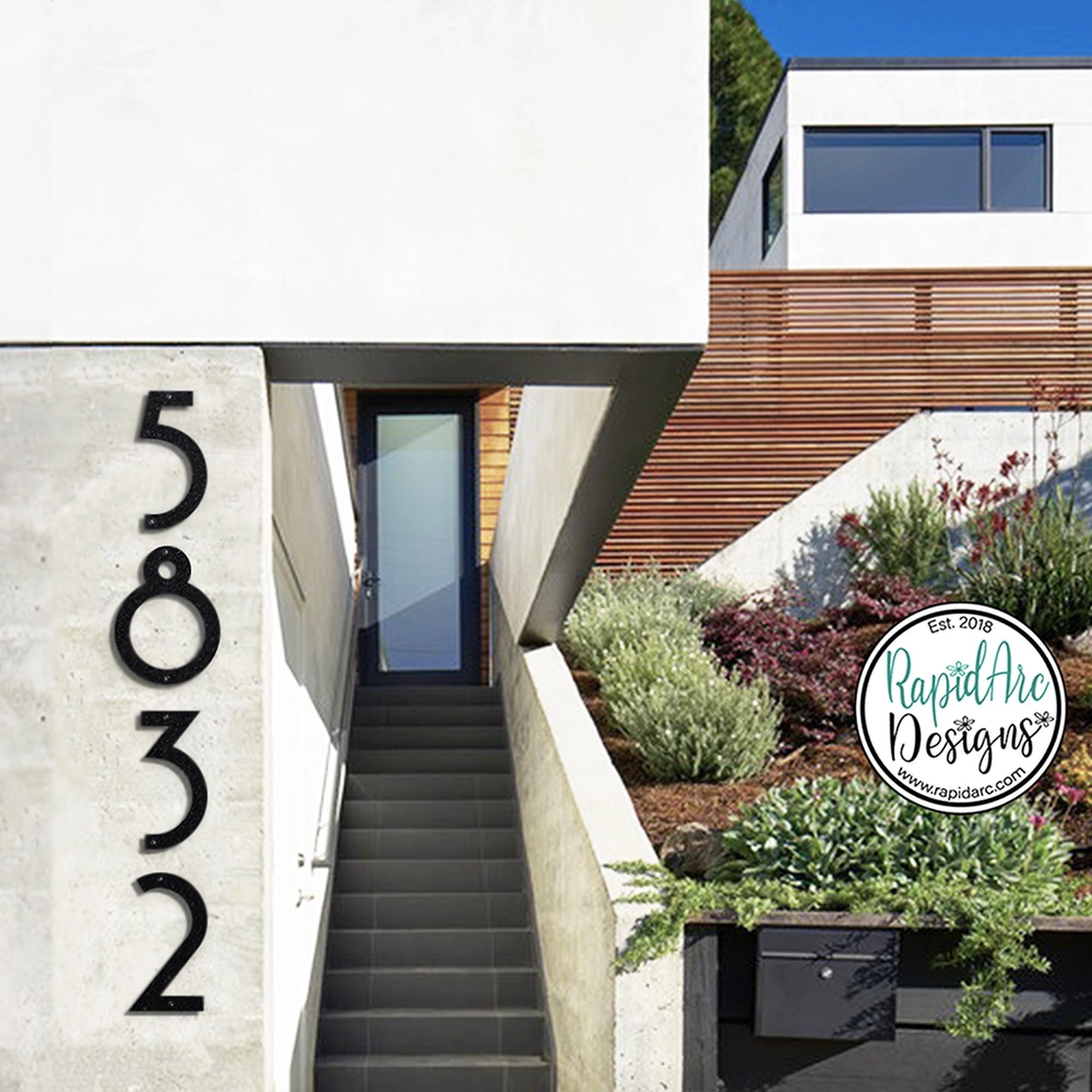 Extra Large Modern Metal Address Numbers - up to 36 Inch - Etsy