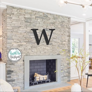 Monogram Wall Decor | Metal Letters | Classic Font Monogram Sign | Family Monogram Initial | Custom Wedding Gift |  Housewarming Gift