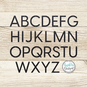 Modern Deco Font Individual Metal Letters | Up to 36 Inches | Monogram Initial Letters | Modern Wall Sign Letters | Modern Deco Letters
