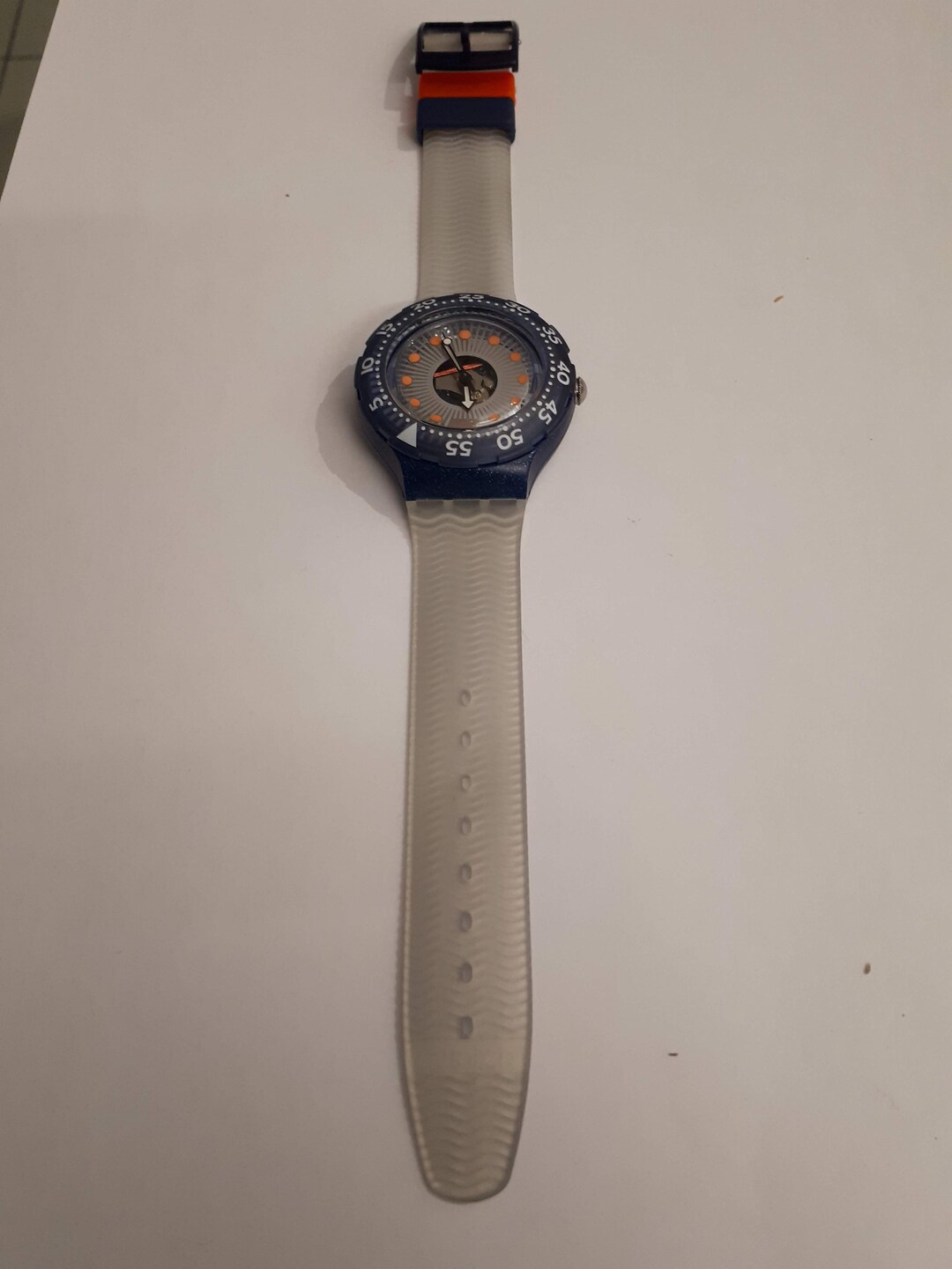 Buy Swatch Watch SDN107 Silver Trace Scuba 200 Originals Dive 200m 656ft 1993 NOS Online in India Etsy