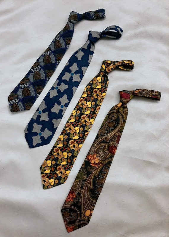 Mens Ties Neckties Lot of 4, Silk Radaelli, Hugo … - image 1