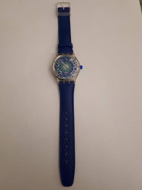 Montre Swatch Musicall SLK100 Tone en bleu 1993 Jean Michel | Etsy Canada