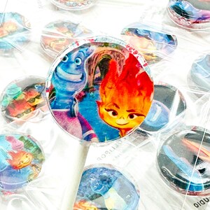 Elemental Inspired Lollipops: Custom Party Favors