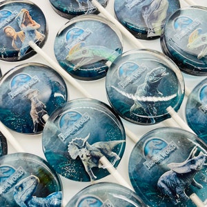 Jurassic World Dinosaur Lollipops: Birthday Party Favors