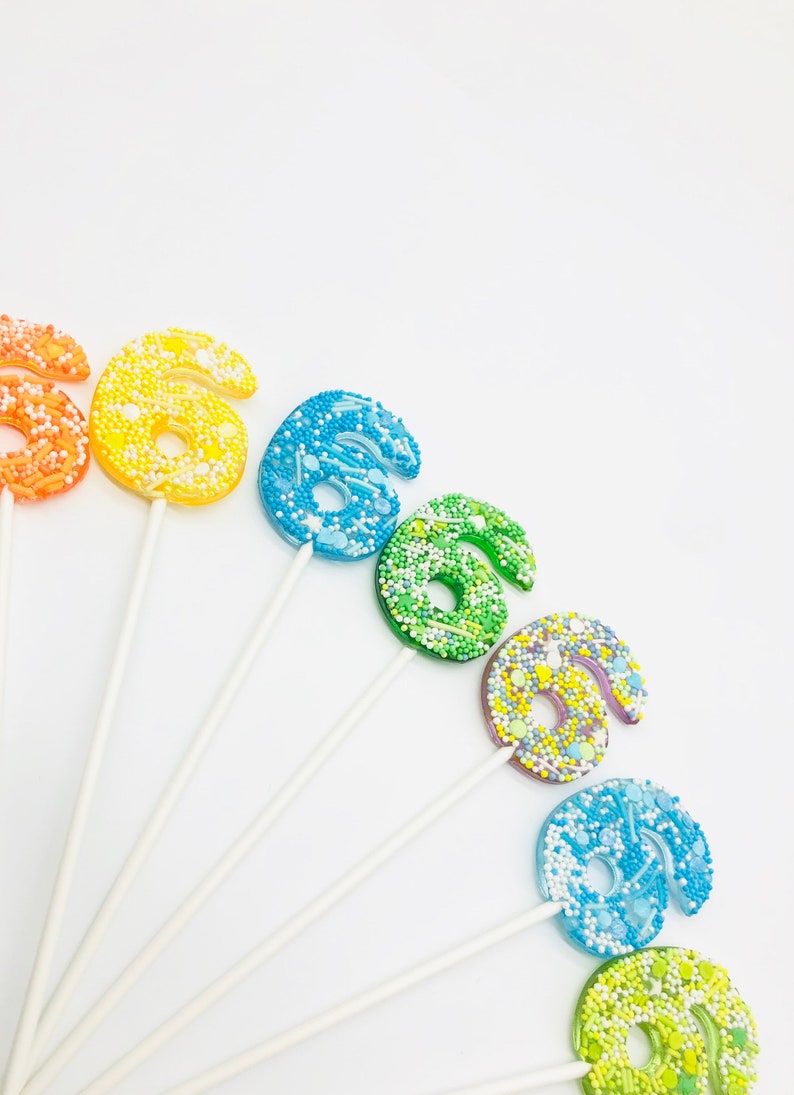 Number Lollipops Birthday Lollipop Birthday Ideas Party Etsy