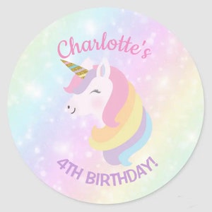 Unicorn Birthday - Unicorn Favors - Unicornbaby shower - Unicorn Cookie Topper - Unicorn Cupcake Topper