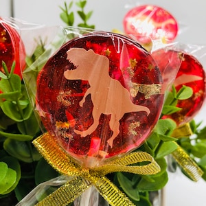 Dinosaur Lollipops: Isomalt Candy Party Favors