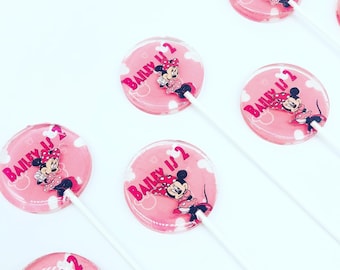 3D Minnie Mouse Lollipops - Minnie Mouse Inspired Party Favors - Minnie Mouse Themed Party - Minnie Mouse Inspired Gifts