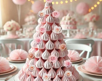 Edible Pastel Pink Wafer Roses: Vegan Cake Cupcake Toppers