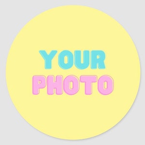 Edible photo print - Photo cookie topper- Photo cake topper - Photo cupcake topper