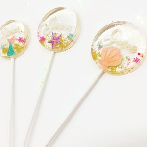 Little Mermaid Lollipops: Under The Sea Party Favors (Set of 6)