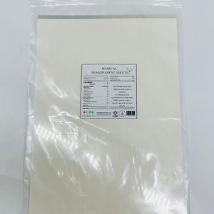 Transparent Sugar Sheets, Edible Transparent Sheets, Edible Sheets