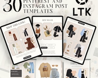LTK Instagram Template, Fashion Blogger Canva Pinterest (Digital Download)