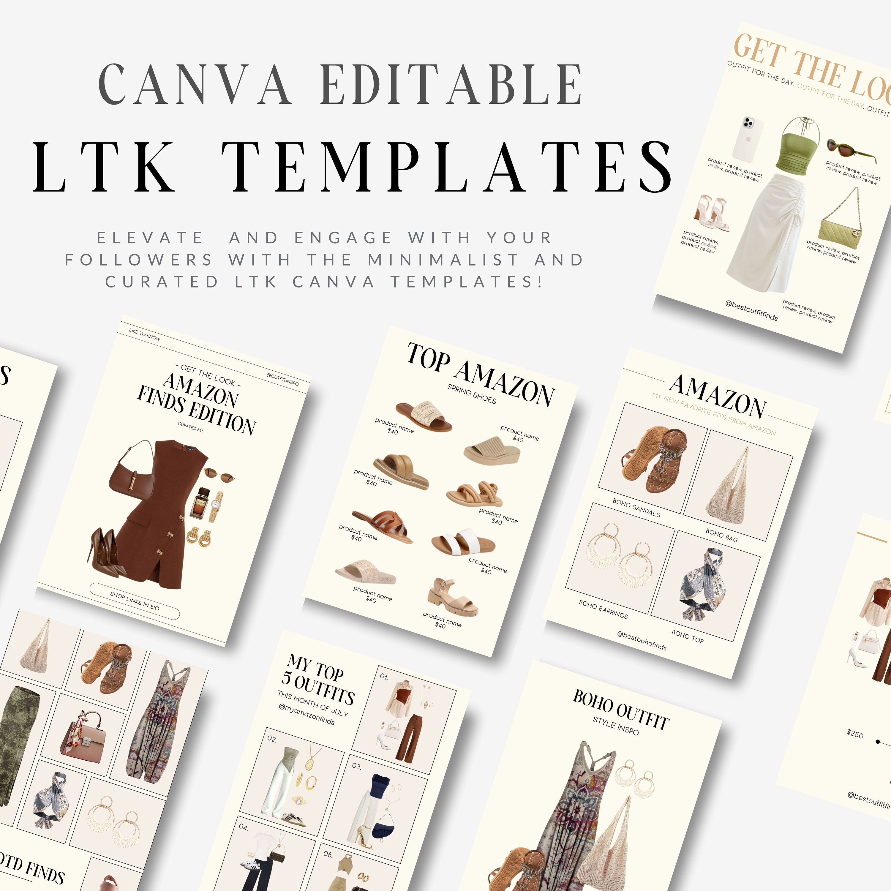 LTK Template 30 Editable LTK Canva Template Like to Know It Social ...