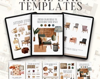45 plantillas de Canva de LTK Home Finds: publicaciones editables para Pinterest, historias de Instagram y catálogo de productos para el hogar.
