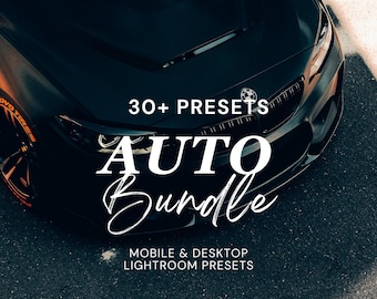 30 preajustes de Lightroom para automoción, filtros DNG XMP para fotografía de coches, para móviles y ordenadores, paquete de edición de fotos de vehículos