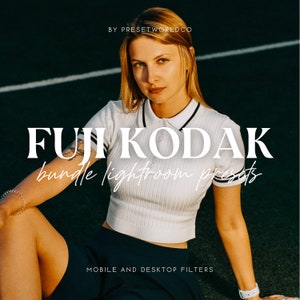 Fuji Kodak 10 Lightroom Presets, Vintage Film Lightroom Presets for Professional Photography, KODAK Mobile & Desktop Filters
